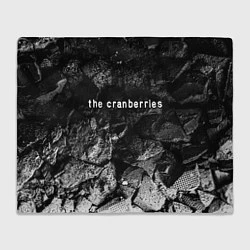Плед флисовый The Cranberries black graphite, цвет: 3D-велсофт