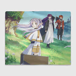 Плед флисовый Sousou no Frieren, цвет: 3D-велсофт