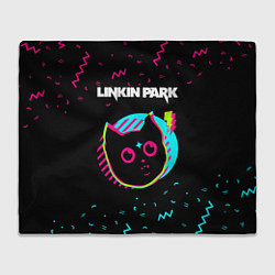 Плед флисовый Linkin Park - rock star cat, цвет: 3D-велсофт