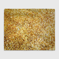 Плед флисовый Золотая мелкая мозаика, цвет: 3D-велсофт