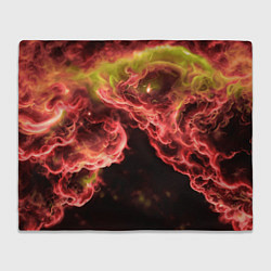 Плед флисовый Адское пламя инферно - inferno flame, цвет: 3D-велсофт