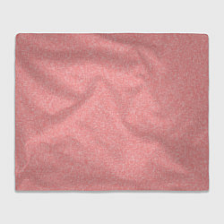 Плед флисовый Текстурный бледно-красный, цвет: 3D-велсофт