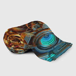 Плед флисовый Cyber armor - ai art, цвет: 3D-велсофт — фото 2