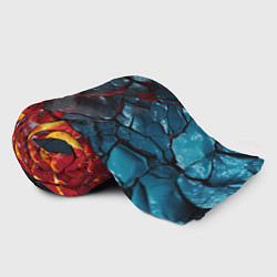 Плед флисовый Темная огненная плитка, цвет: 3D-велсофт — фото 2