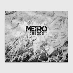 Плед флисовый Metro Exodus white graphite, цвет: 3D-велсофт