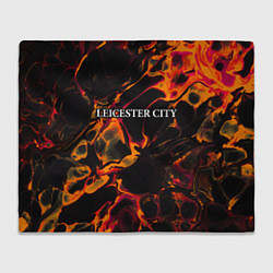 Плед флисовый Leicester City red lava, цвет: 3D-велсофт