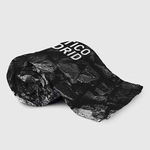 Плед Atletico Madrid black graphite / 3D-Велсофт – фото 2