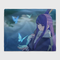 Плед флисовый Violet Fern, цвет: 3D-велсофт