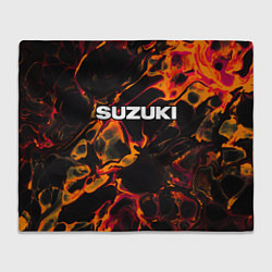 Плед флисовый Suzuki red lava, цвет: 3D-велсофт