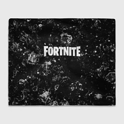 Плед флисовый Fortnite black ice, цвет: 3D-велсофт