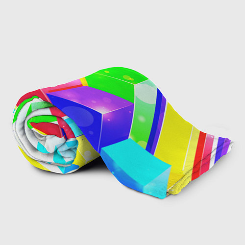 Плед Цветные столбы / 3D-Велсофт – фото 2