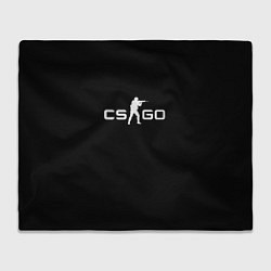 Плед флисовый Counter strike logo, цвет: 3D-велсофт