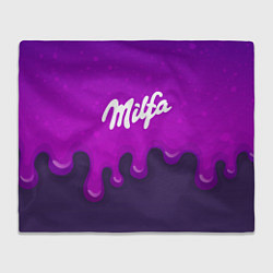 Плед флисовый Милфа фиолетовые капли, цвет: 3D-велсофт