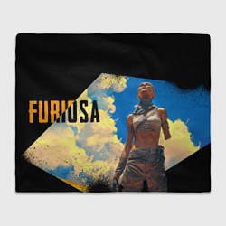 Плед флисовый Хроники Безумного Макса - Фуриоса, цвет: 3D-велсофт