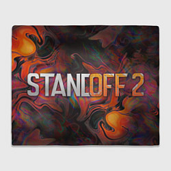 Плед флисовый Standoff 2 oil sheen pattern, цвет: 3D-велсофт