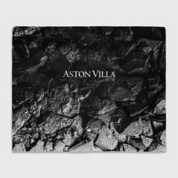 Плед флисовый Aston Villa black graphite, цвет: 3D-велсофт