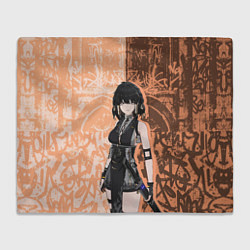 Плед флисовый Грозовые волны - Ровер, цвет: 3D-велсофт