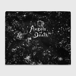 Плед флисовый Angels of Death black ice, цвет: 3D-велсофт
