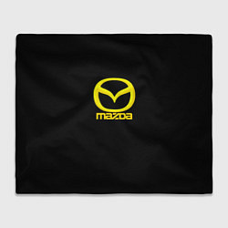 Плед флисовый Mazda yellow, цвет: 3D-велсофт