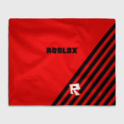 Плед флисовый Roblox geometry game, цвет: 3D-велсофт