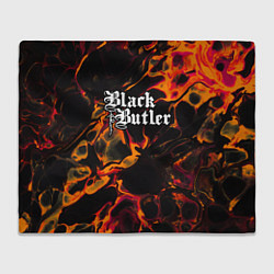 Плед флисовый Black Butler red lava, цвет: 3D-велсофт