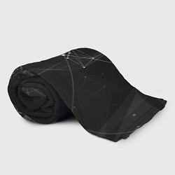 Плед флисовый Плексус чёрный, цвет: 3D-велсофт — фото 2