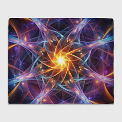 Плед флисовый Закрученная абстракция, цвет: 3D-велсофт