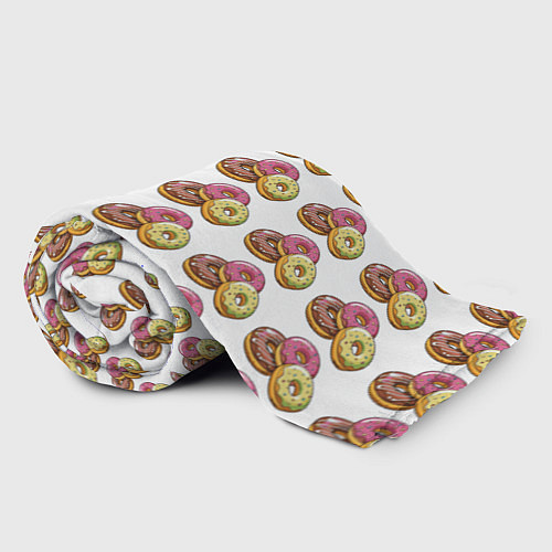 Плед Пончики-фастфуд паттерн / 3D-Велсофт – фото 2