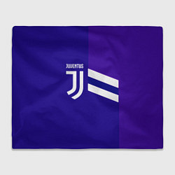Плед флисовый Juventus sport geometry line, цвет: 3D-велсофт