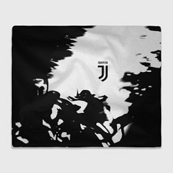 Плед флисовый Juventus smoke black fire, цвет: 3D-велсофт