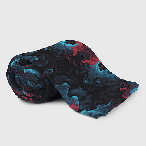 Плед Цветные клубы дыма / 3D-Велсофт – фото 2