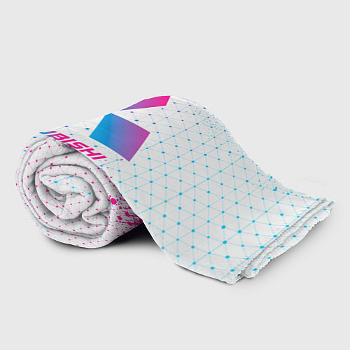 Плед Mitsubishi neon gradient style / 3D-Велсофт – фото 2