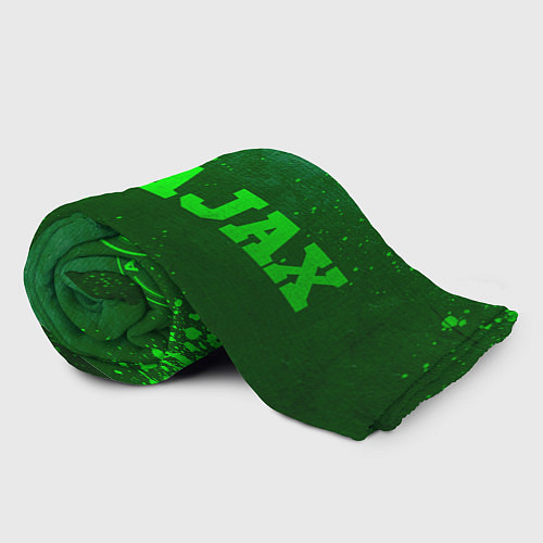 Плед Ajax - green gradient по-горизонтали / 3D-Велсофт – фото 2