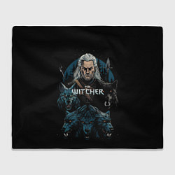 Плед флисовый The Witcher and wolfs, цвет: 3D-велсофт