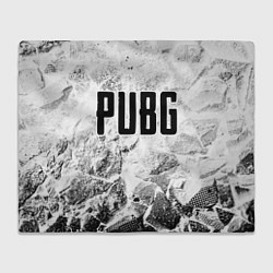 Плед флисовый PUBG white graphite, цвет: 3D-велсофт