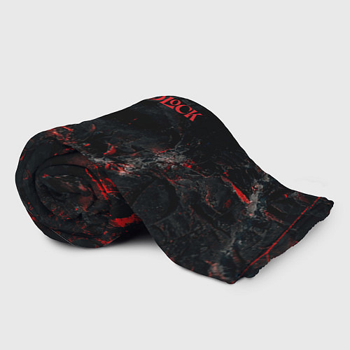 Плед Deadlock logo red texture / 3D-Велсофт – фото 2