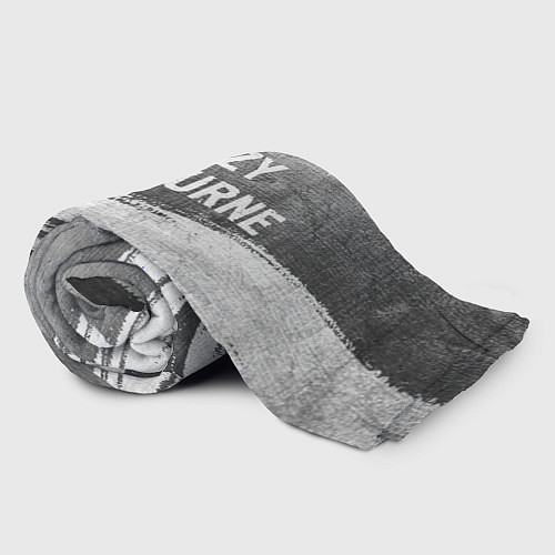 Плед Ozzy Osbourne - grey gradient посередине / 3D-Велсофт – фото 2