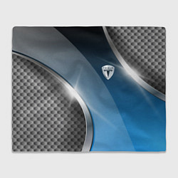 Плед флисовый Tesla carbon steel, цвет: 3D-велсофт