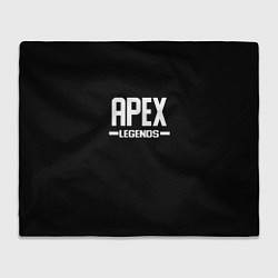 Плед флисовый Apex legends logo white, цвет: 3D-велсофт