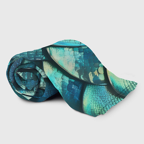 Плед Чешуя крупной рыбы / 3D-Велсофт – фото 2