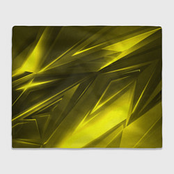 Плед флисовый Gold stripes abstraction, цвет: 3D-велсофт