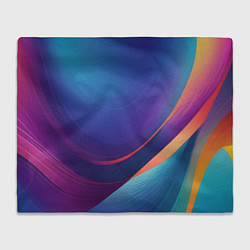 Плед флисовый Красивый градиент абстракция, цвет: 3D-велсофт