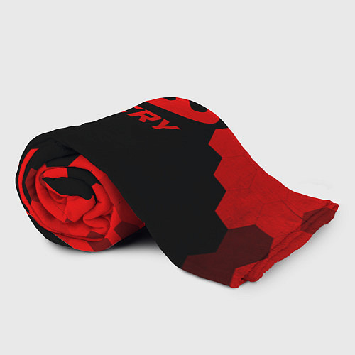 Плед Chery - red gradient / 3D-Велсофт – фото 2