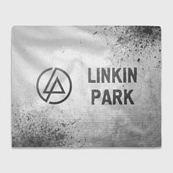 Плед флисовый Linkin Park - white gradient по-горизонтали, цвет: 3D-велсофт