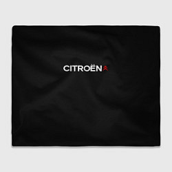 Плед флисовый Citroen logo, цвет: 3D-велсофт