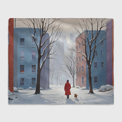 Плед Прогулка зима