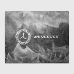 Плед флисовый Mercedes - grey gradient по-горизонтали, цвет: 3D-велсофт