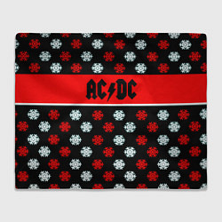 Плед флисовый AC DC winter steel, цвет: 3D-велсофт