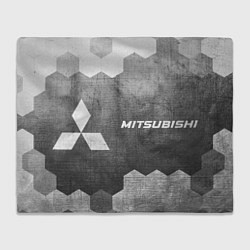 Плед флисовый Mitsubishi - grey gradient по-горизонтали, цвет: 3D-велсофт