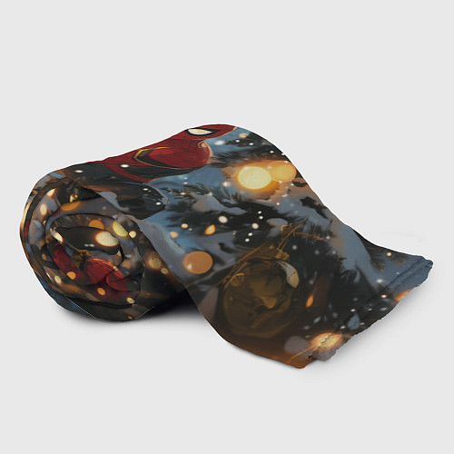 Плед Spiderman на новогодней елке / 3D-Велсофт – фото 2